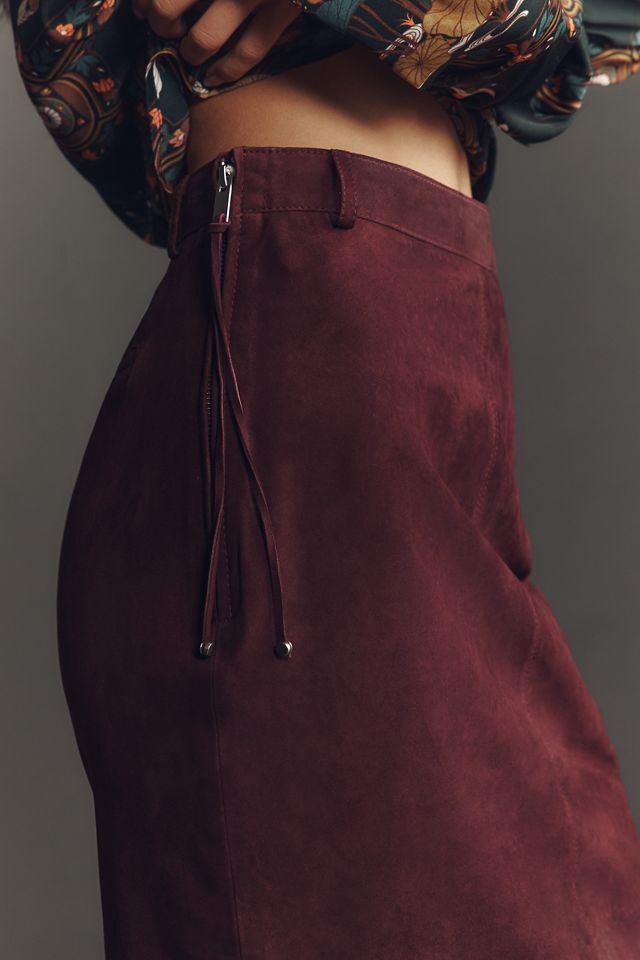 Retrofete Marcella Suede Midi Skirt #2