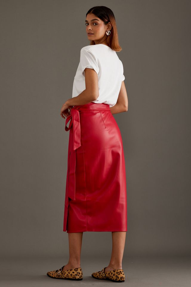 Never Fully Dressed Jaspre Gonna Midi in Finta Pelle #1