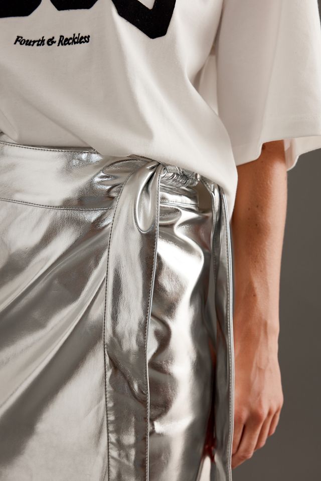 Never Fully Dressed Jaspre Chrome Midi Skirt #4