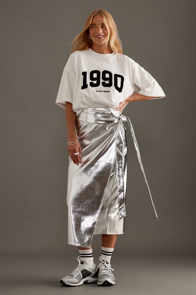 Never Fully Dressed Jaspre Chrome Midi Skirt #2