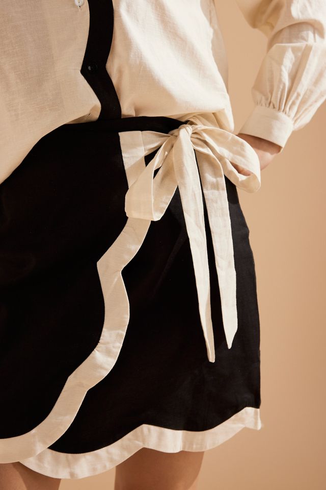 Never Fully Dressed Jaspre Linen-Blend Mini Skirt #4