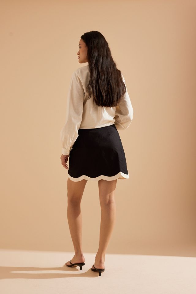 Never Fully Dressed Jaspre Linen-Blend Mini Skirt #1
