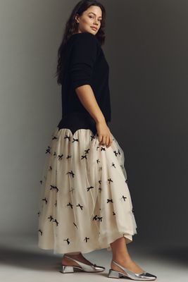Never Fully Dressed Monika Bow Maxi Skirt