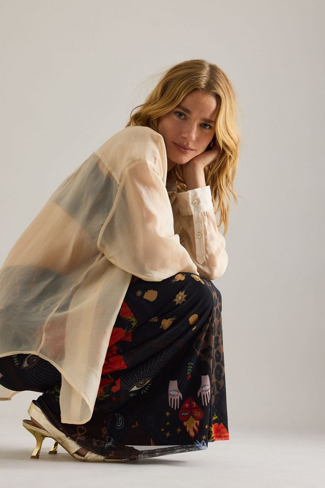 Never Fully Dressed Night Garden Mesh Dorris Maxirock #3