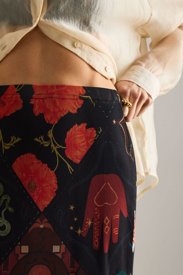 Never Fully Dressed Night Garden Mesh Dorris Maxirock #5