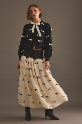 Falda Midi Monika Bow de Never Fully Dressed