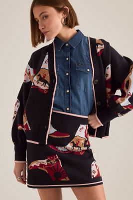 Never Fully Dressed Minigonna in Maglia Jake Cowboy Boot