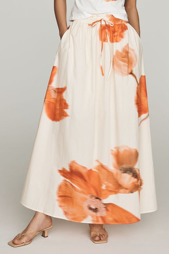 Never Fully Dressed Plus Cotton Floral Maxi Skirt #2