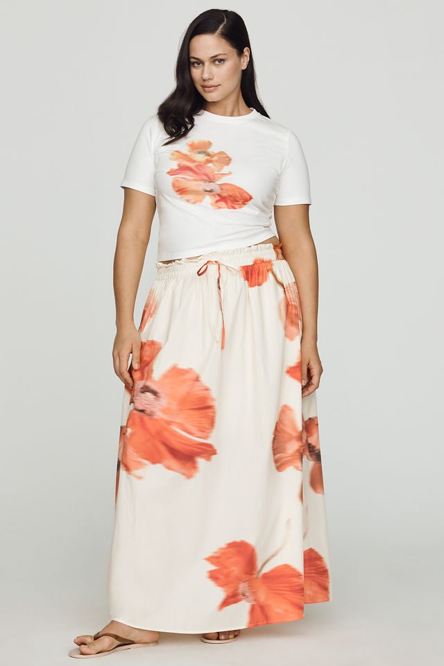 Never Fully Dressed Plus Cotton Floral Maxi Skirt #3