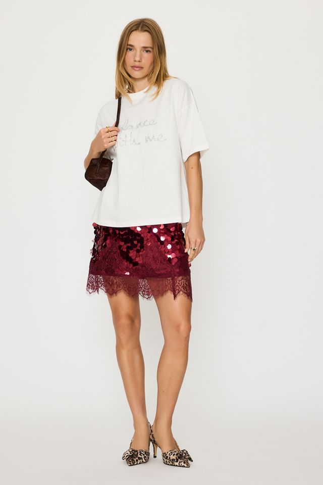 Minigonna con paillettes Maeva Never Fully Dressed #1