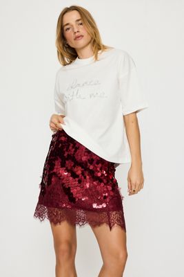Minigonna con paillettes Maeva Never Fully Dressed