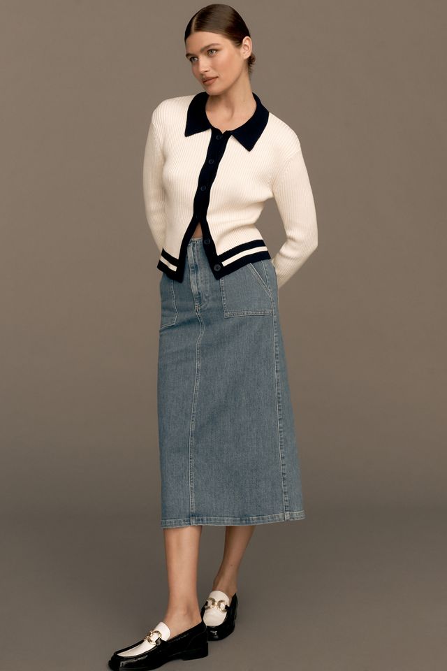 LE JEAN Jocelyn Denim Midi Skirt #2