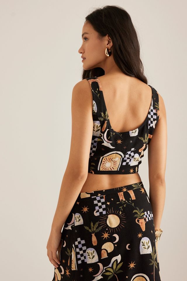 By Anthropologie Ibiza Print Mini Skirt #4