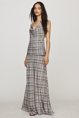 By Anthropologie Women's Multicolor Bias Maxi Skirt Extra Large