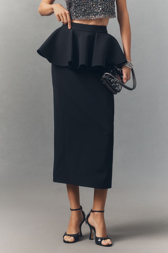 Ronny Kobo Eden Peplum Column Skirt #1