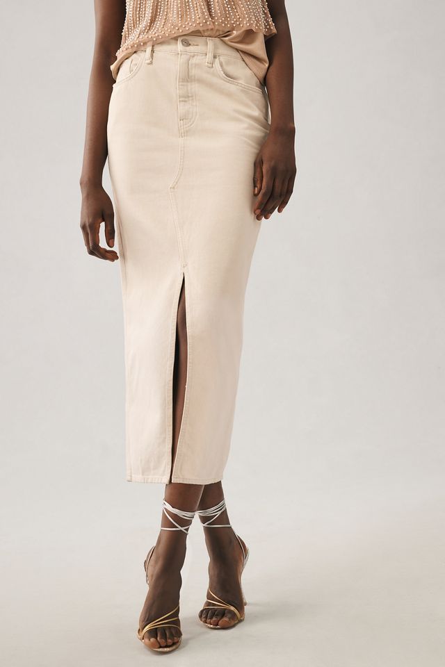 Hudson Reconstructed Denim Pencil Skirt #2