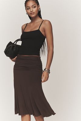 Moon River Front-Slit Cargo Maxi Skirt | Anthropologie