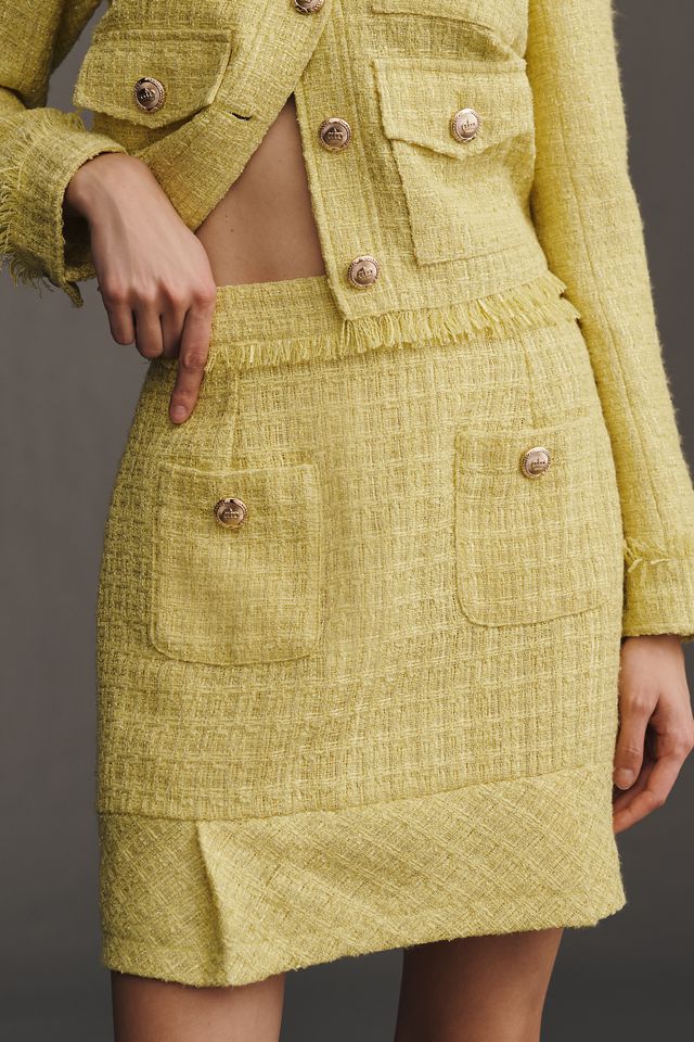 Walter Baker Bree Bouclé Tweed Mini Skirt #2