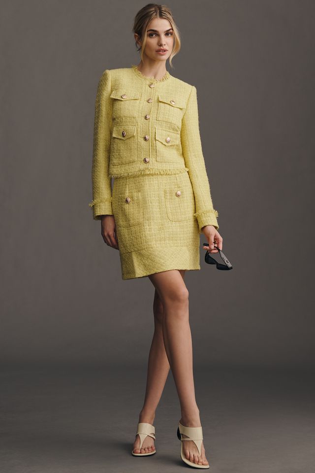 Walter Baker Bree Bouclé Tweed Mini Skirt #3