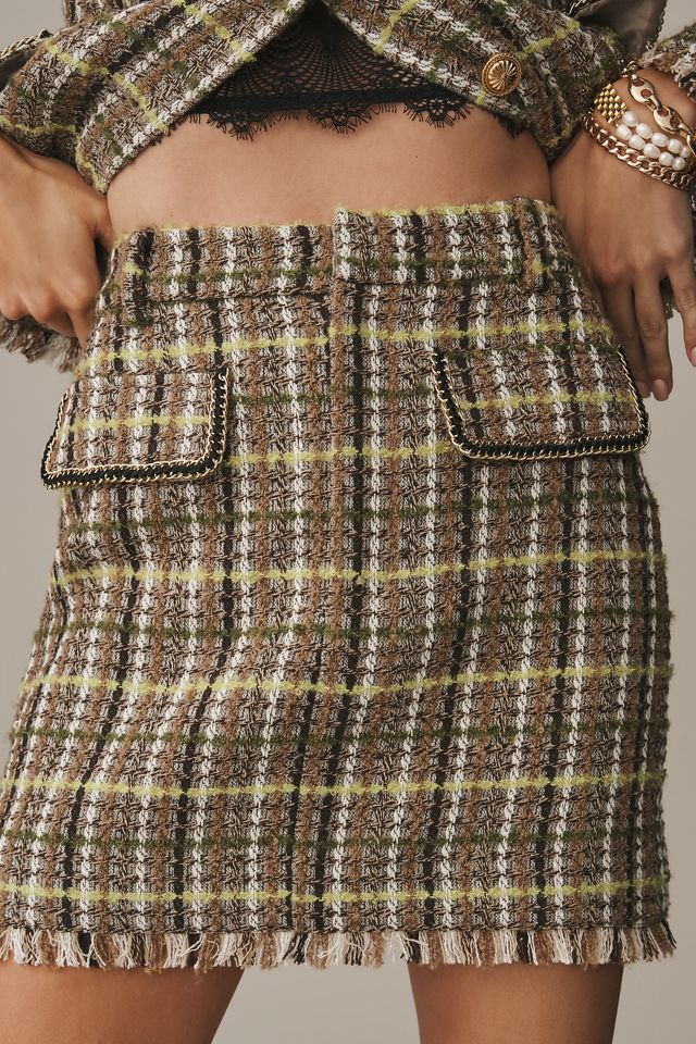 Walter Baker Melanie Tweed Mini Skirt #1
