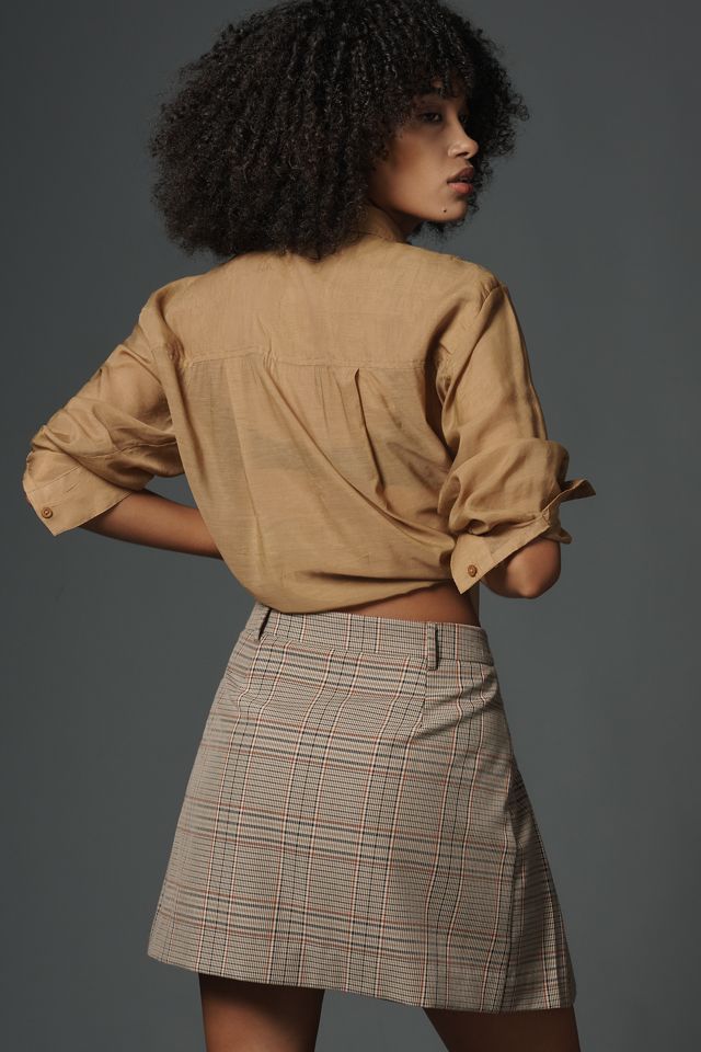 Walter Baker Sia Pleated Wrap Mini Skirt #2