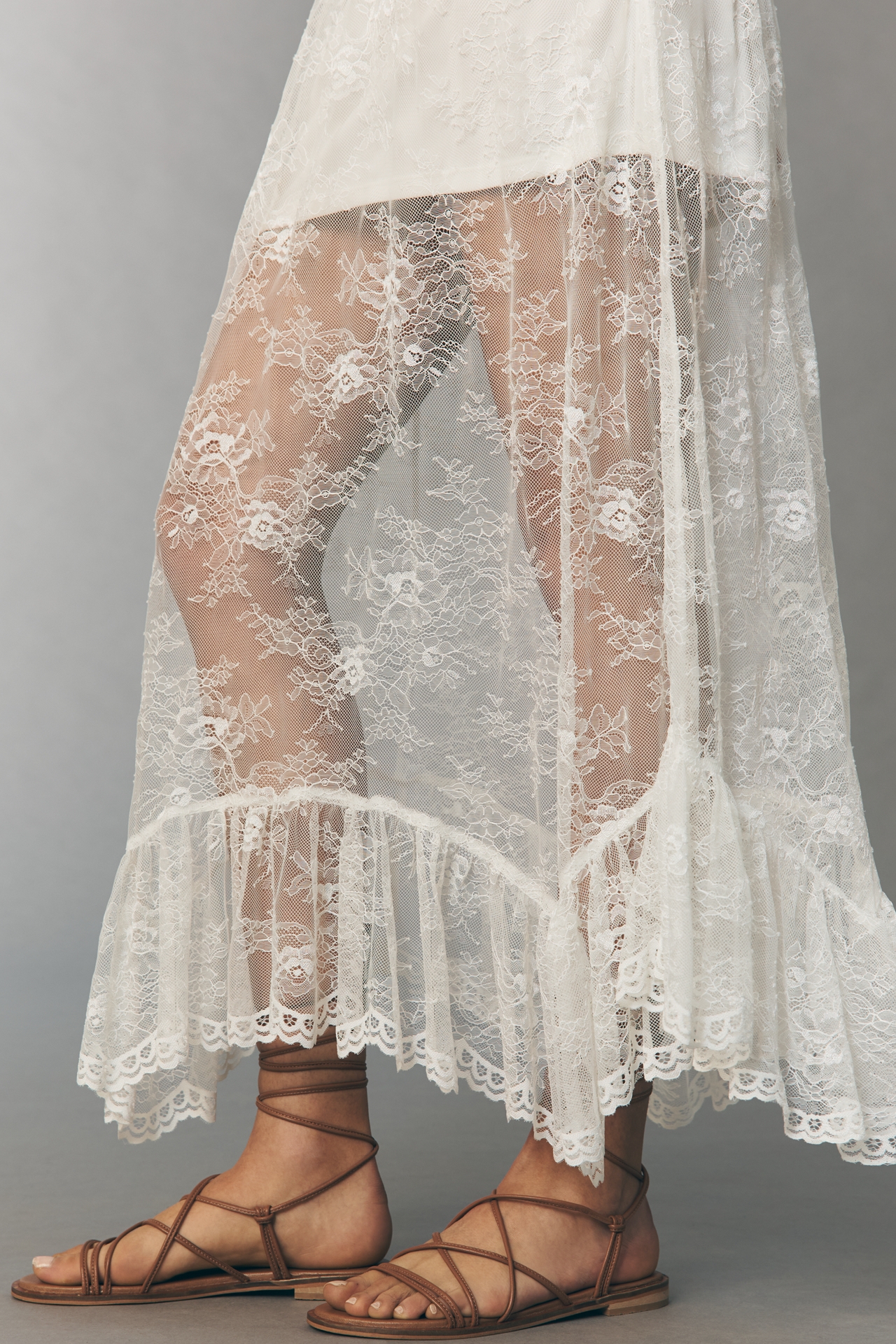 Walter Baker Gracelyn Lace Midi Skirt