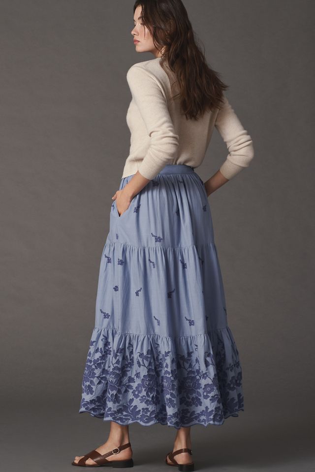 Mille Paola Ruffle Maxi Skirt #2