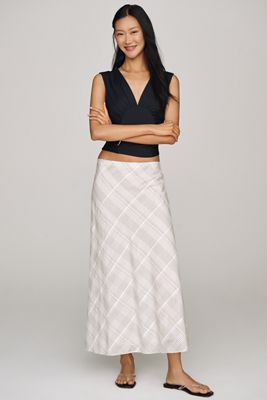 rag & bone Wren Plaid Midi Skirt