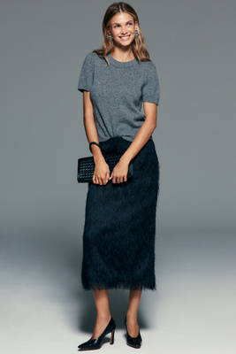 rag & bone Amalia Midi Skirt by Anthropologie