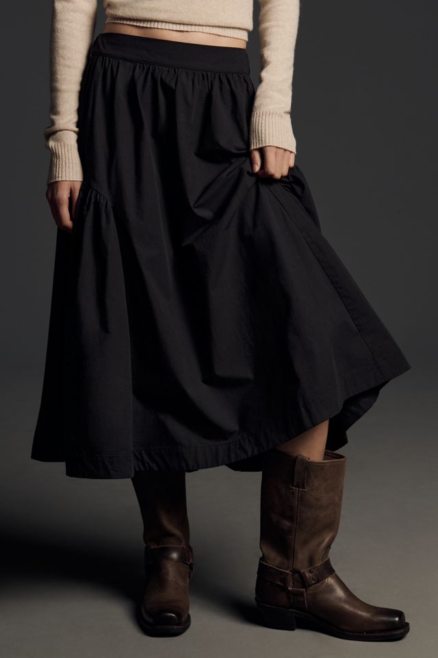 By Anthropologie Gonna Midi a Vita Bassa #2