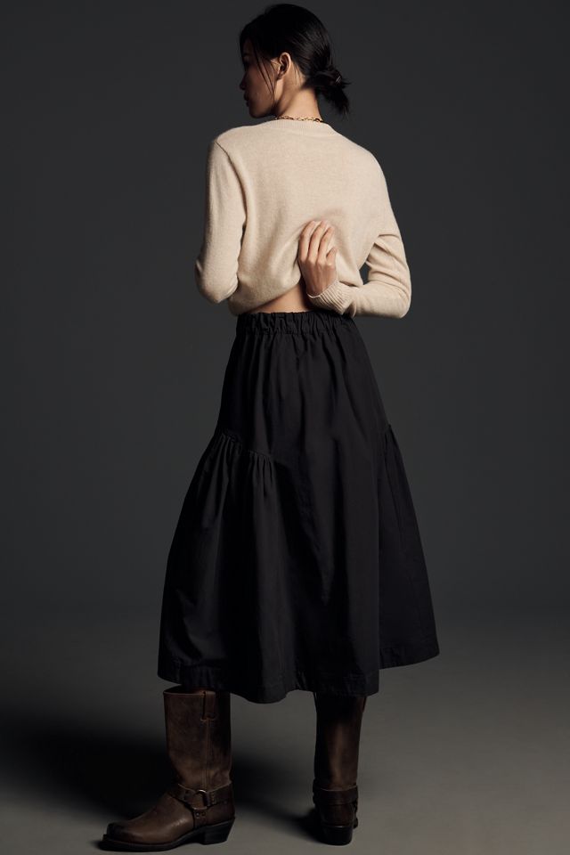 By Anthropologie Gonna Midi a Vita Bassa #1