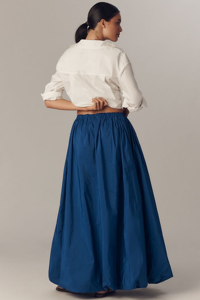 Maeve Bubble-Hem Maxi Skirt #2