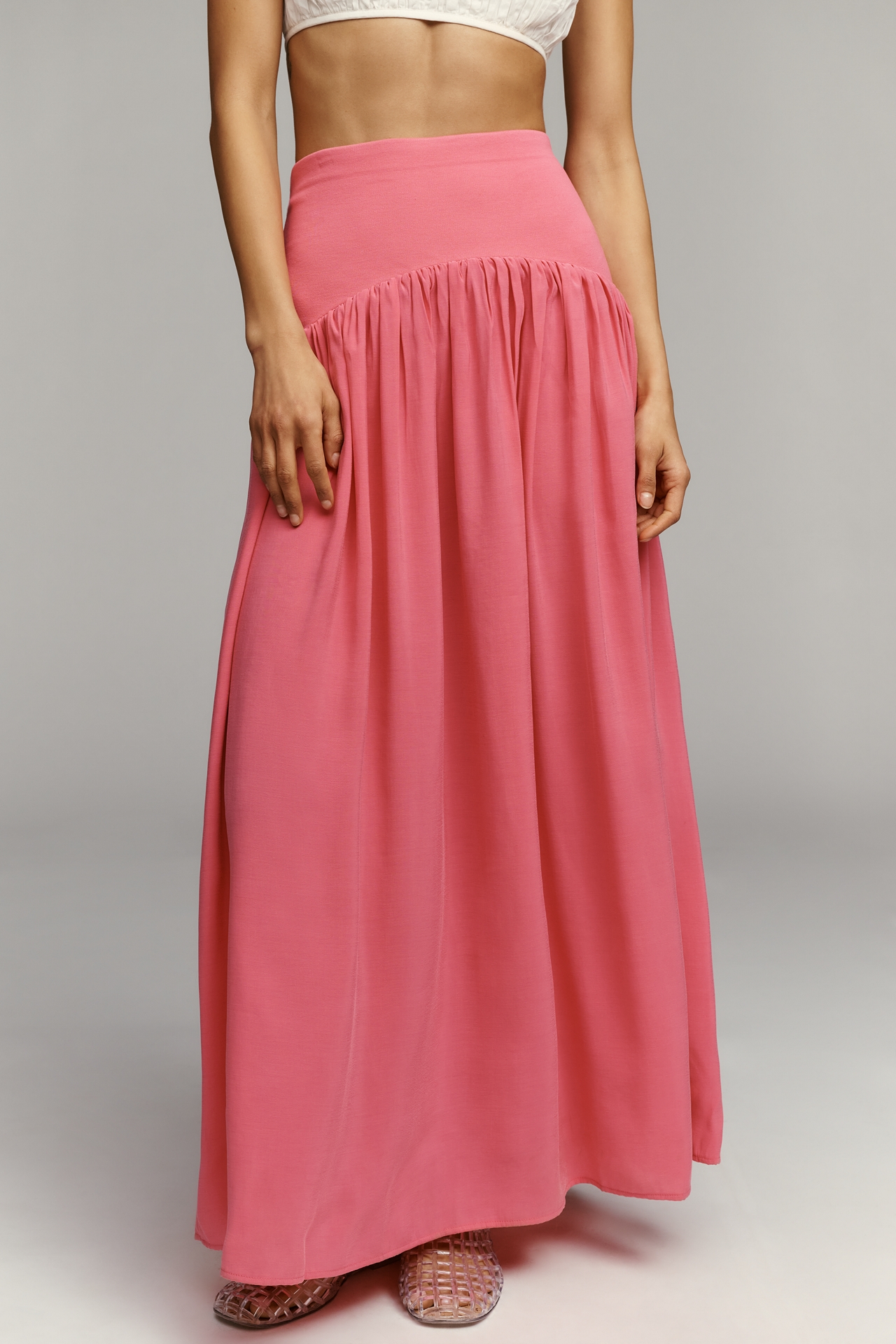 Maeve Drop-Waist Maxi Skirt