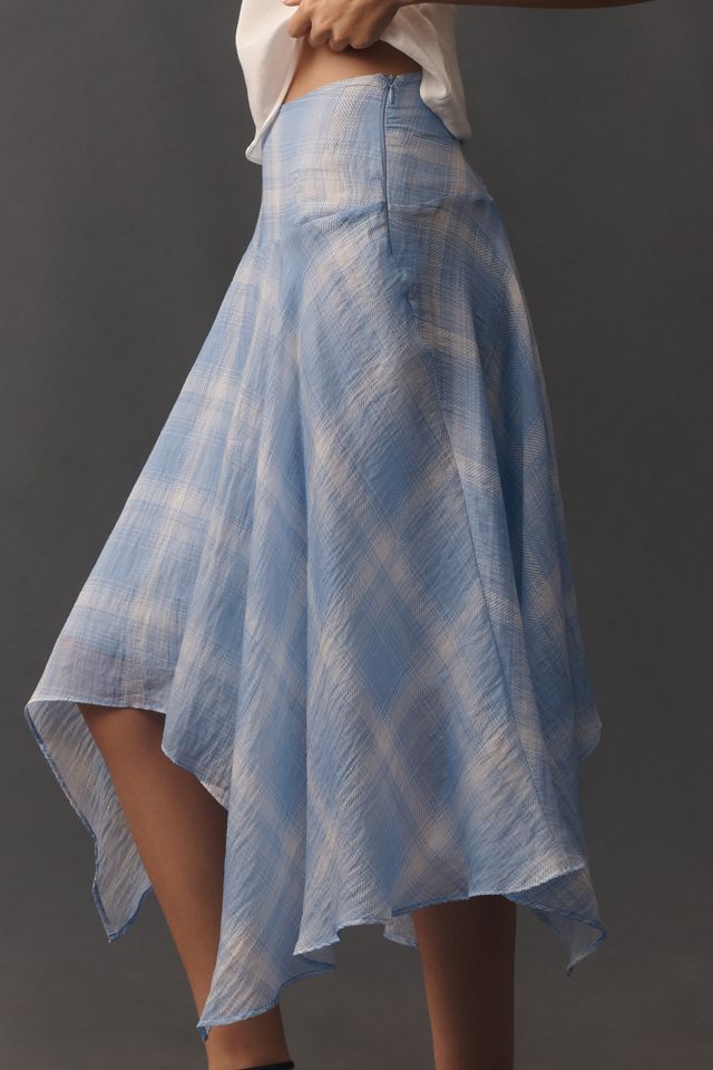 By Anthropologie Plaid Hanky-Hem Skirt #2