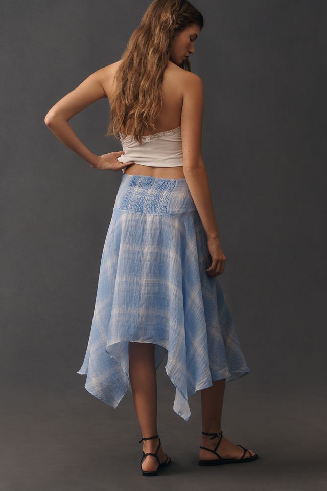 By Anthropologie Plaid Hanky-Hem Skirt #3