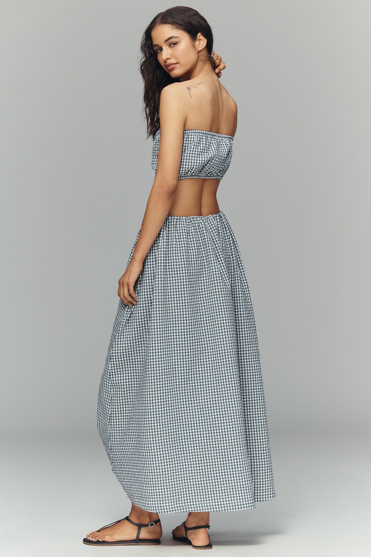 Maeve Gingham Midi Skirt