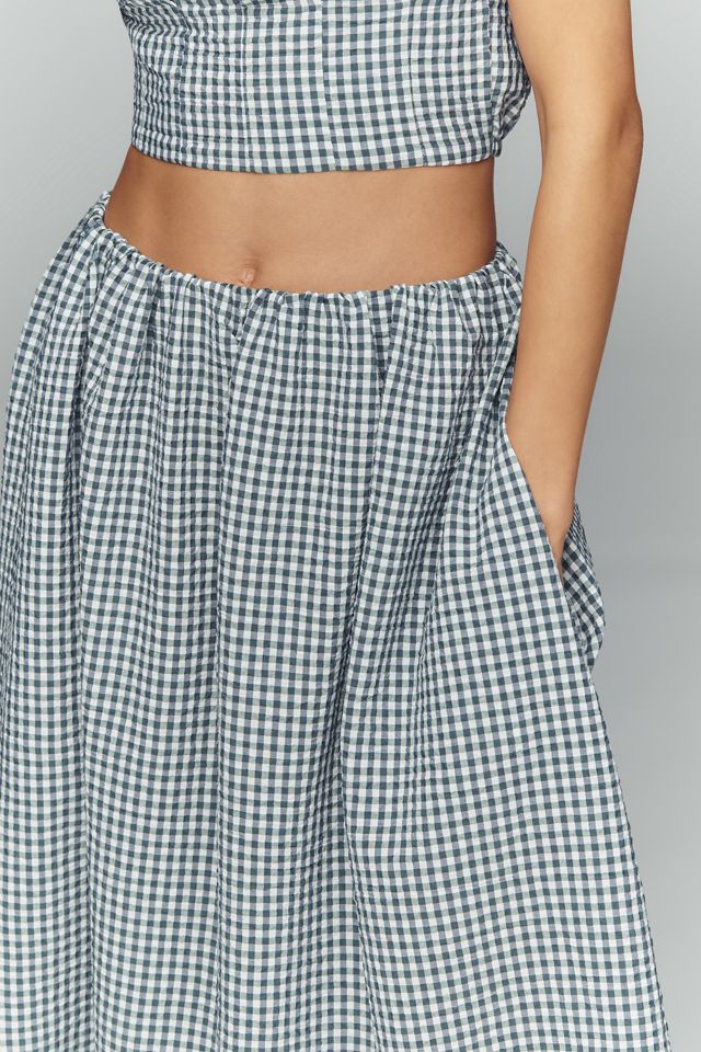 Maeve Gingham Midi Skirt #3