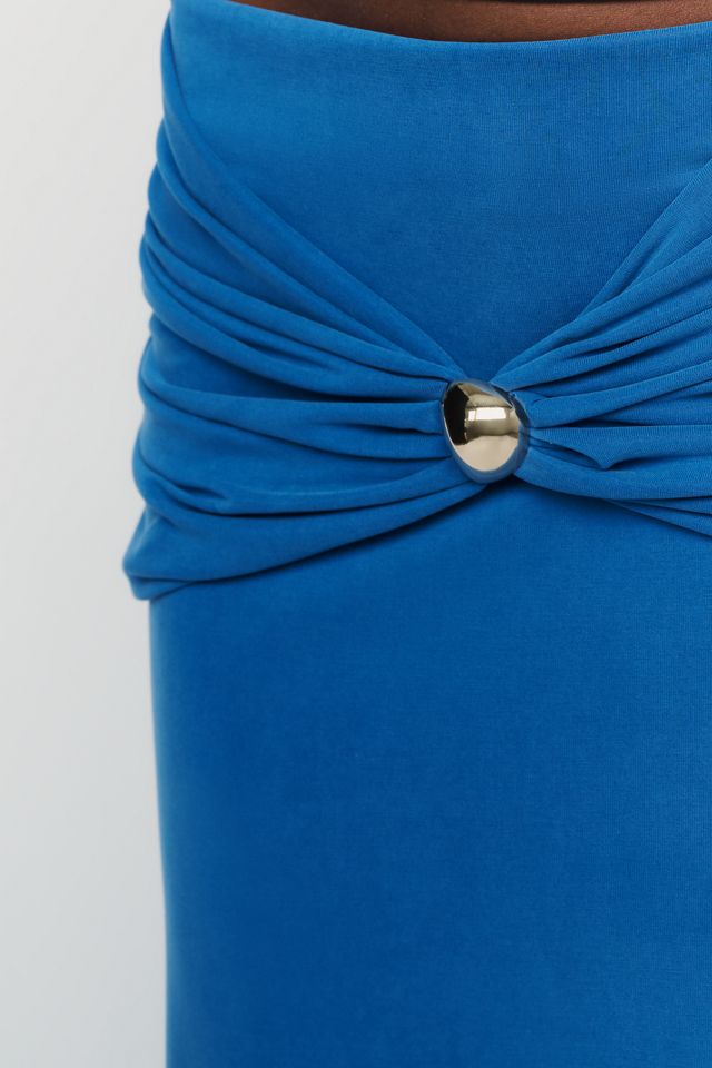 By Anthropologie Draped Midi Skirt #3