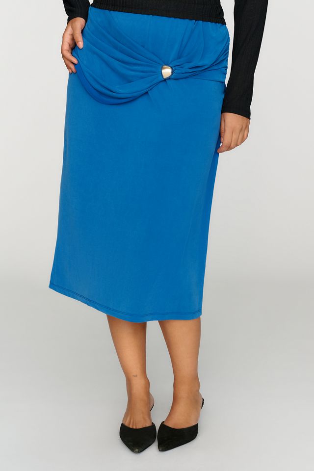By Anthropologie Draped Midi Skirt #5