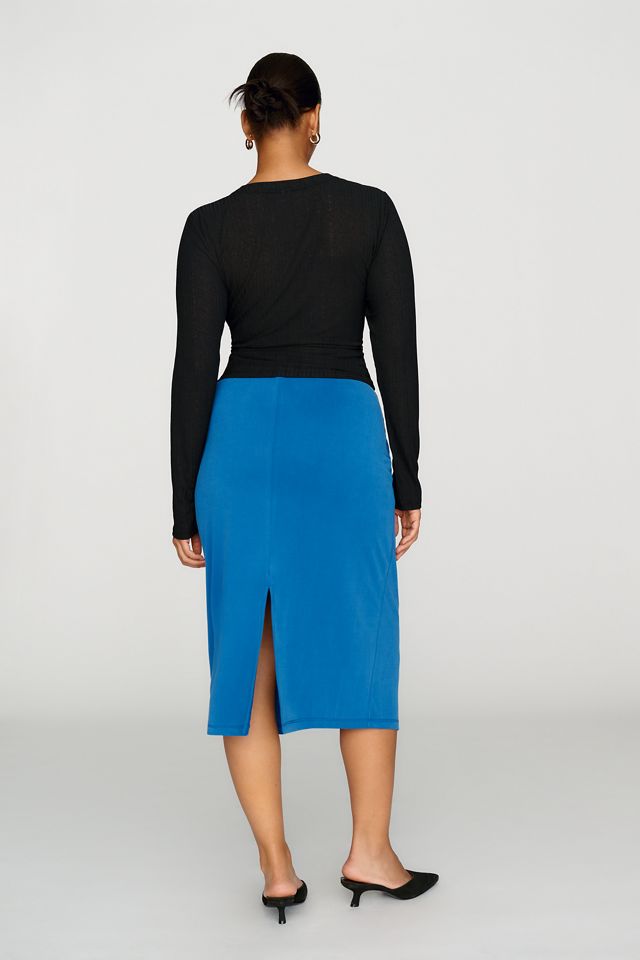 By Anthropologie Draped Midi Skirt #6