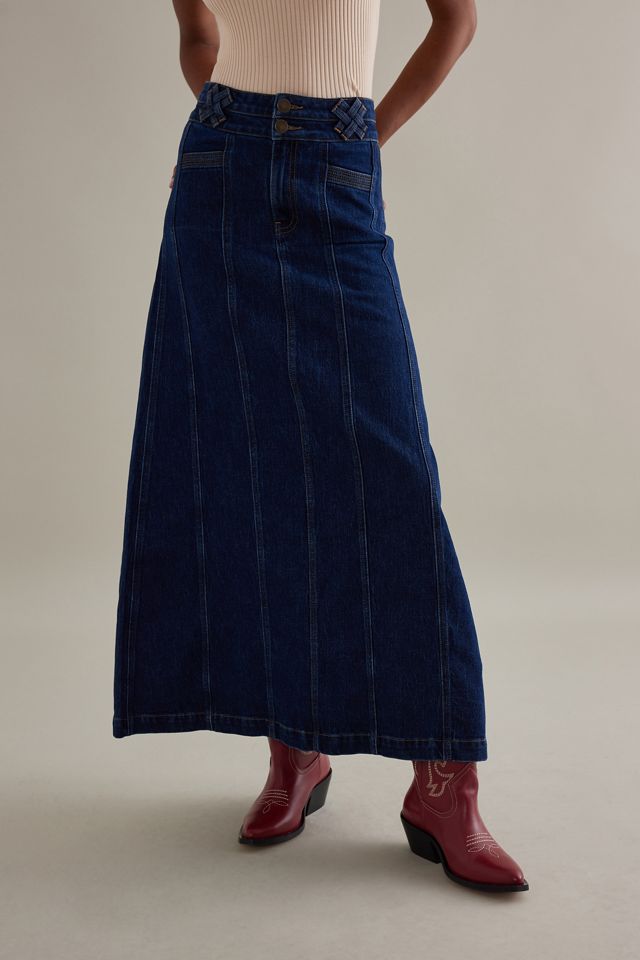 Seventy + Mochi Willow Denim Maxi Skirt #4