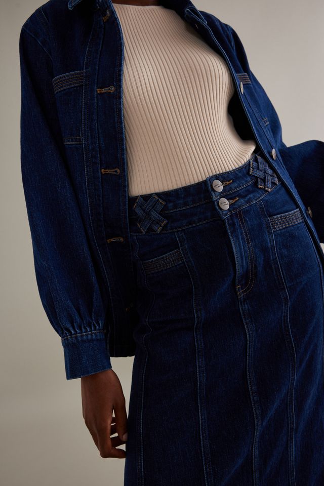 Seventy + Mochi Willow Denim Maxi Skirt #5