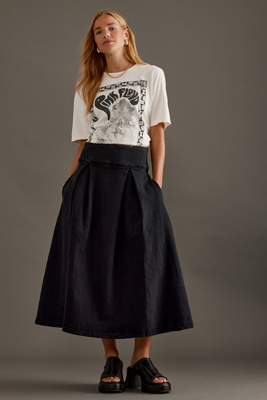 Seventy + Mochi Maddie Pleated Midi Skirt | Anthropologie UK