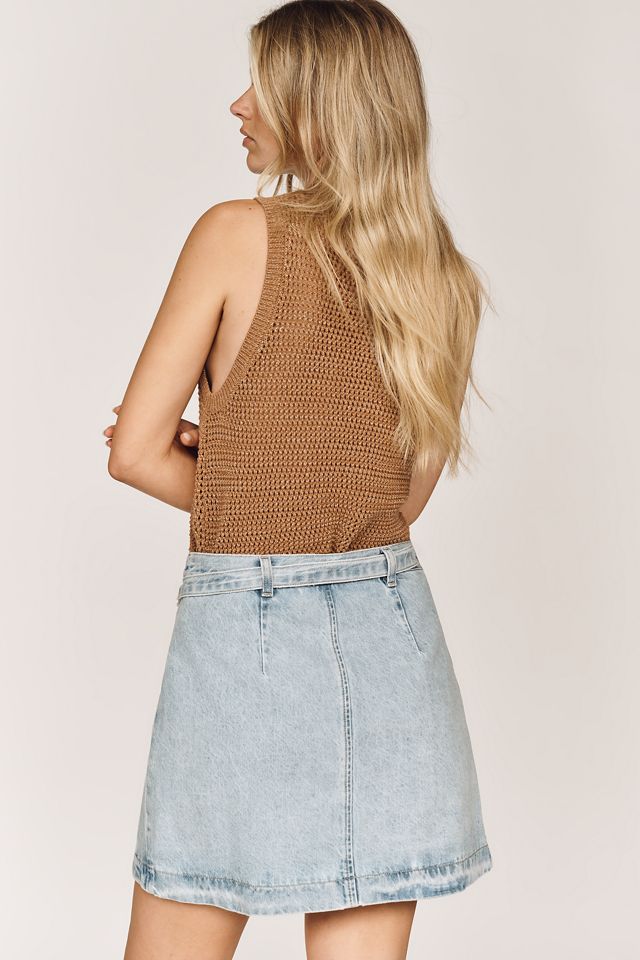 Seventy + Mochi Freya Cotton Mini Skirt | Anthropologie