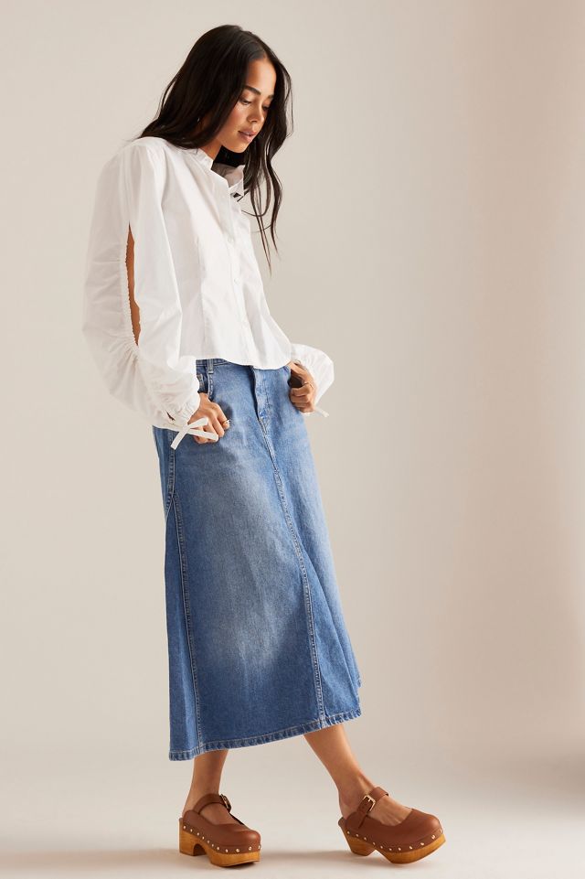 Nobody's Child Callie Denim Midi Skirt #2