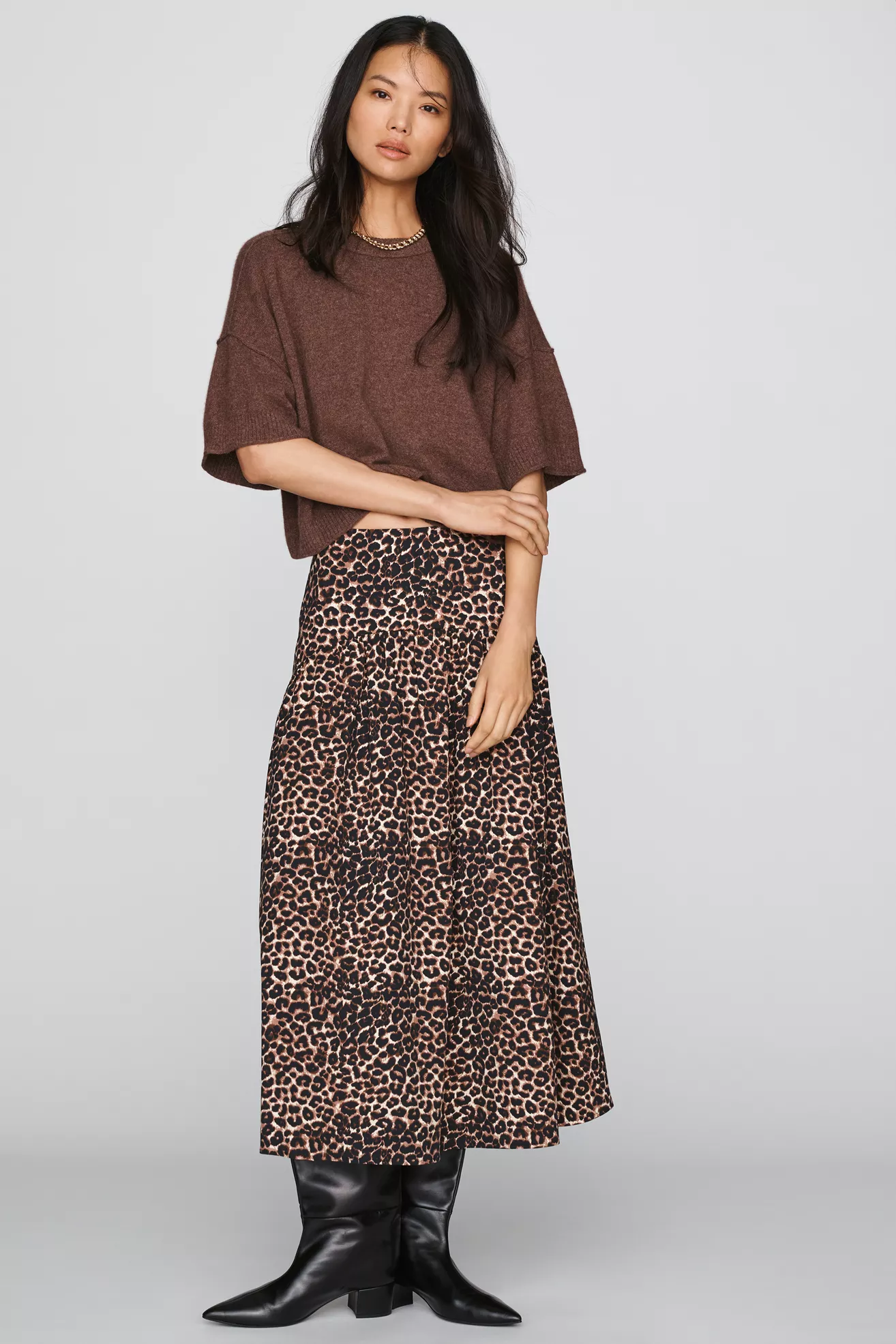 The Tobie Drop-Waist Skirt by Exquise