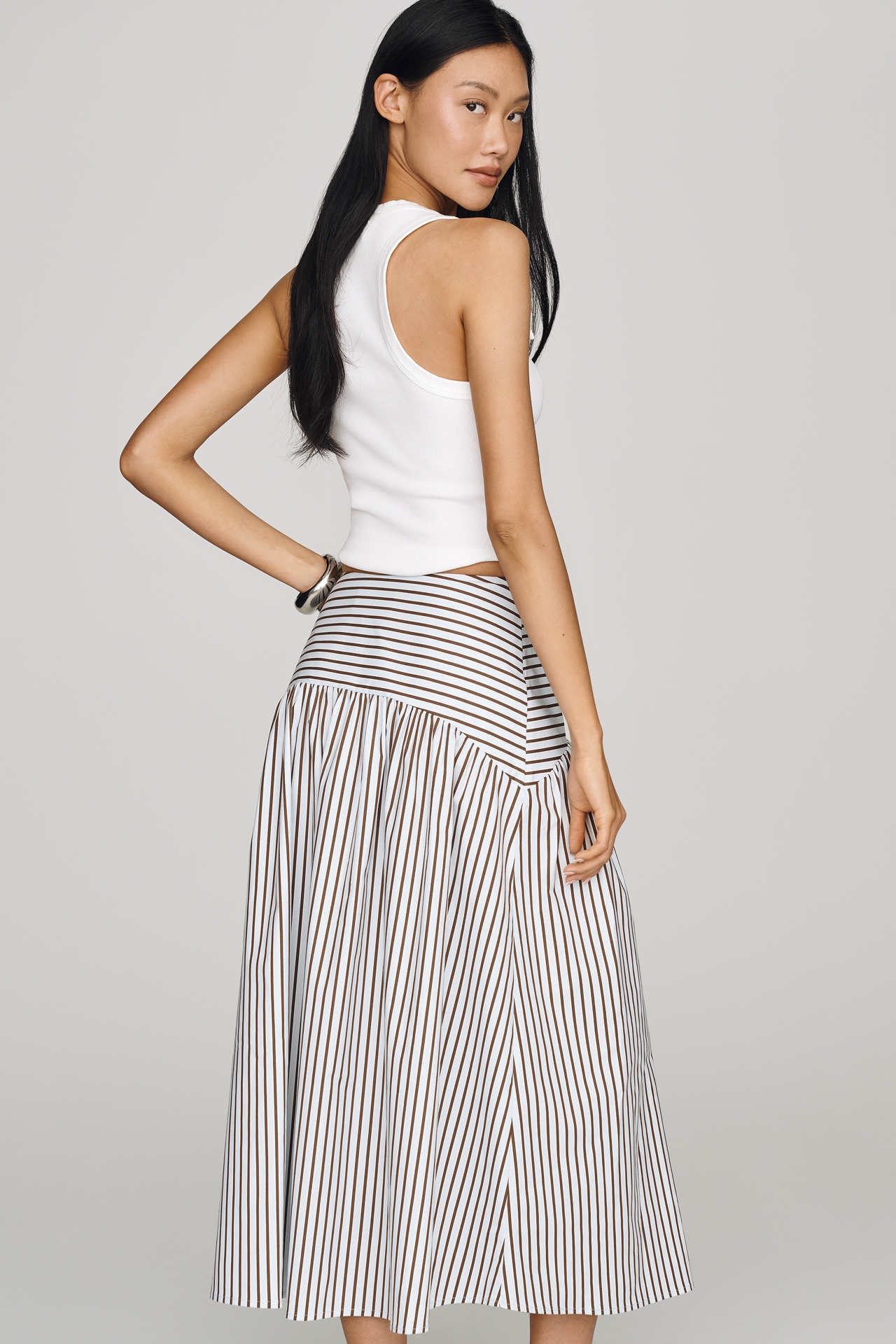 The Tobie Drop-Waist Skirt by Exquise