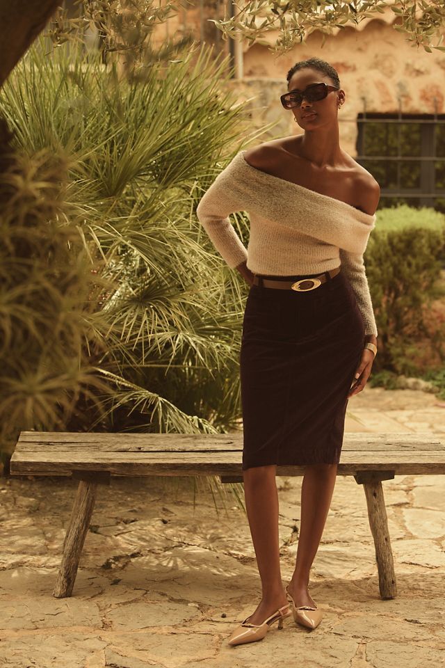 The Colette Corduroy Skirt by Maeve #4