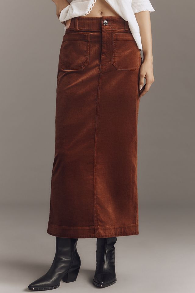 The Colette Corduroy Maxi Skirt by Maeve