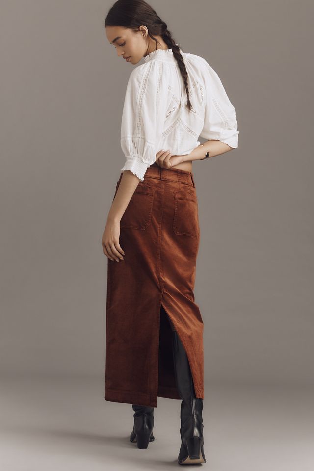 The Colette Corduroy Maxi Skirt by Maeve